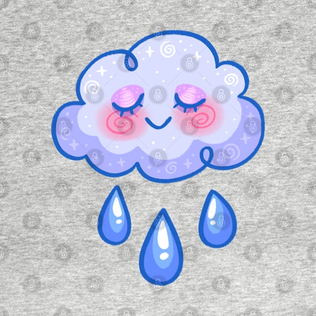 Happy Rain Cloud by Sarah Garrett Art